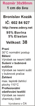 Oetovac etiketa - textov pokyny